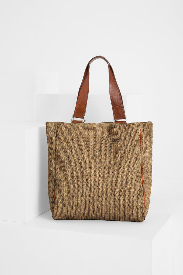 ibeliv Tote bag en raphia