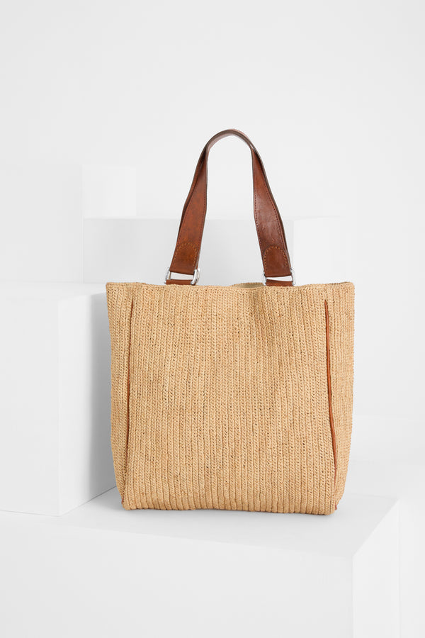 ibeliv Tote bag en raphia