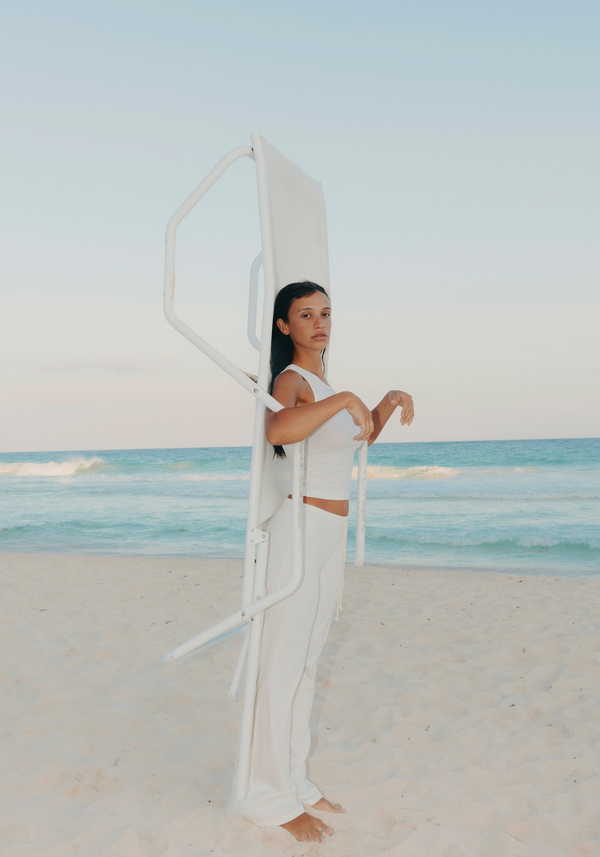 icone PANTALON LINA BLANC