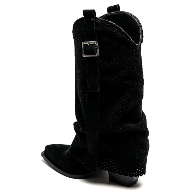 Ideal Shoes Chaussure Femmes Bottes Bottes à Talons 7657A