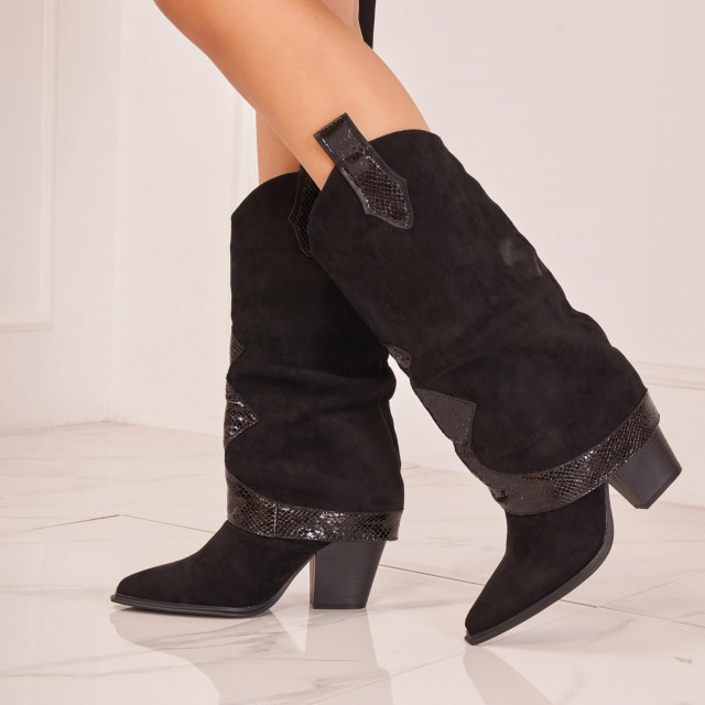 Ideal Shoes Chaussure Femmes Bottes Bottes à Talons 9335