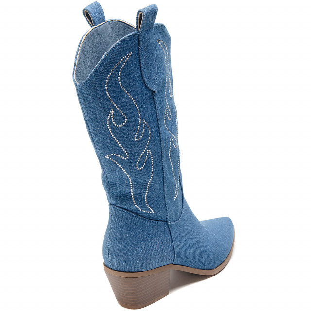 Ideal Shoes Chaussure Femmes Bottes Bottes à Talons 9557A