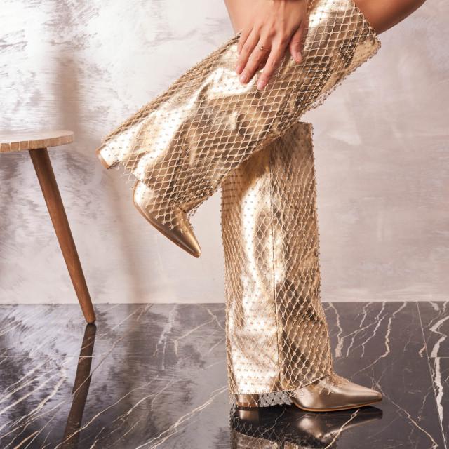 Ideal Shoes Chaussure Femmes Bottes Bottes à Talons 9616A