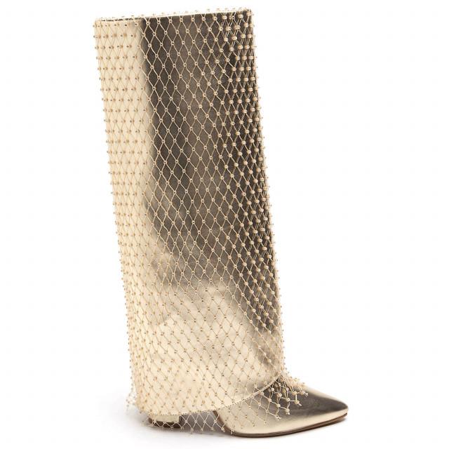 Ideal Shoes Chaussure Femmes Bottes Bottes à Talons 9616A