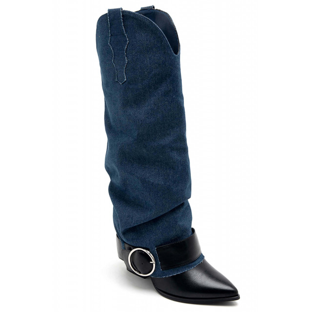 Ideal Shoes Chaussure Femmes Bottes Bottes à Talons 9626A