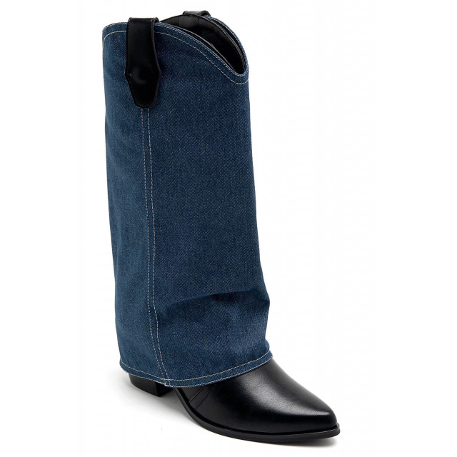 Ideal Shoes Chaussure Femmes Bottes Bottes à Talons 9627A