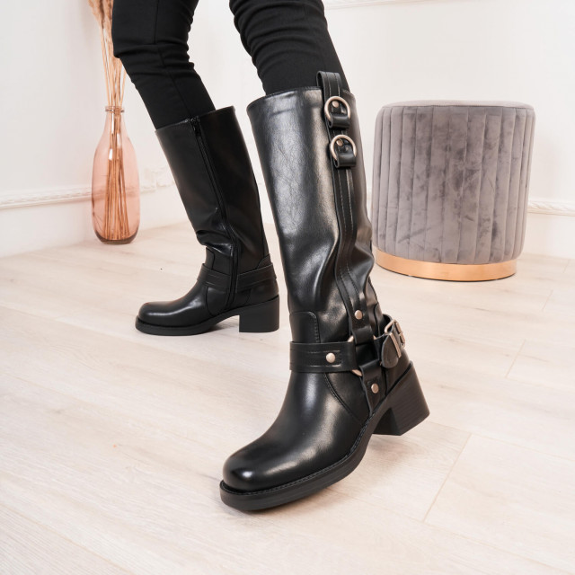 Ideal Shoes Chaussure Femmes Bottes Bottes à Talons 9639A