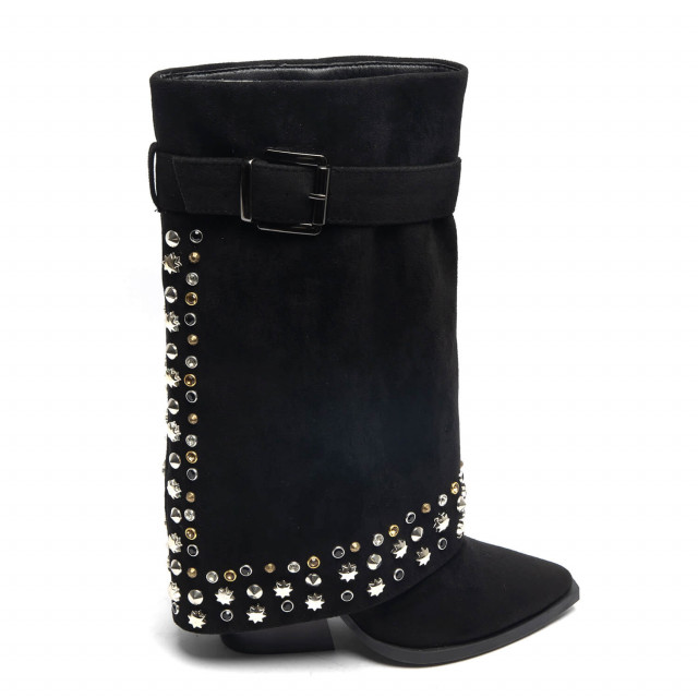 Ideal Shoes Chaussure Femmes Bottes Bottes à Talons 9656A