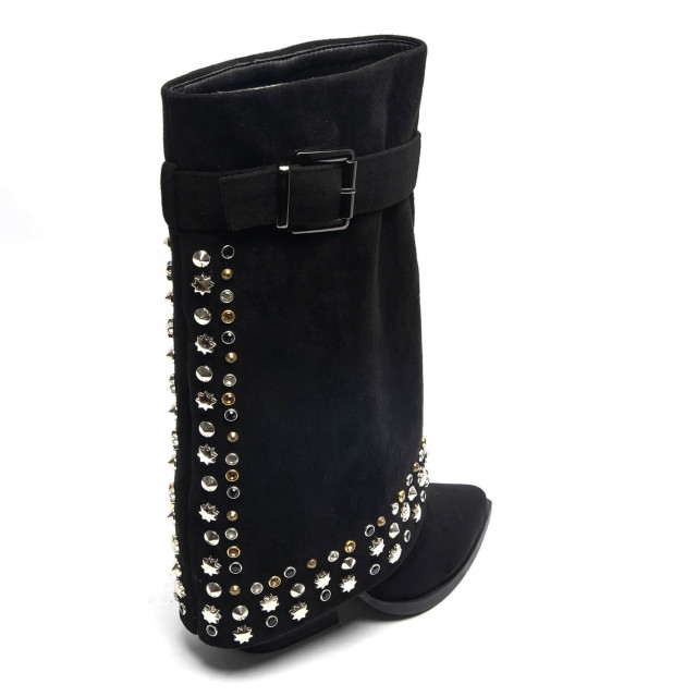 Ideal Shoes Chaussure Femmes Bottes Bottes à Talons 9656A