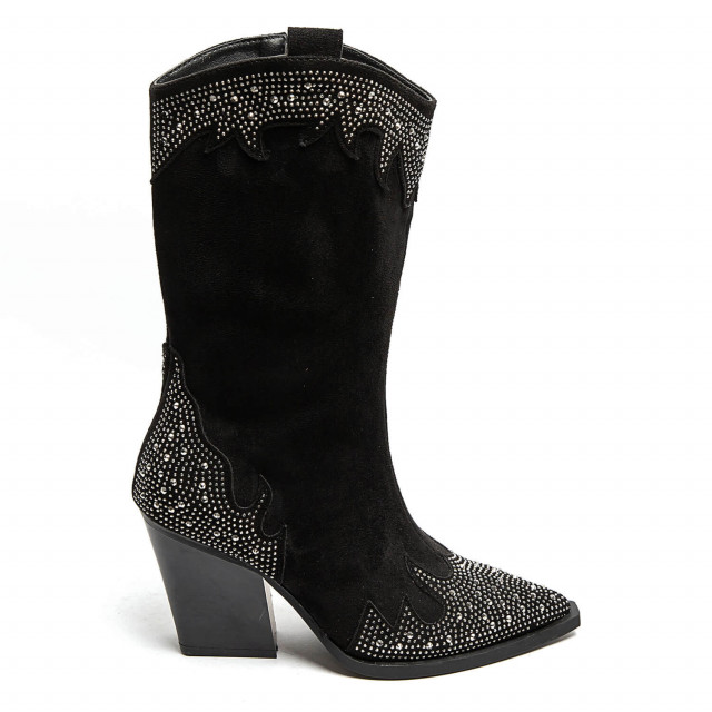 Ideal Shoes Chaussure Femmes Bottes Bottes à Talons 9699A