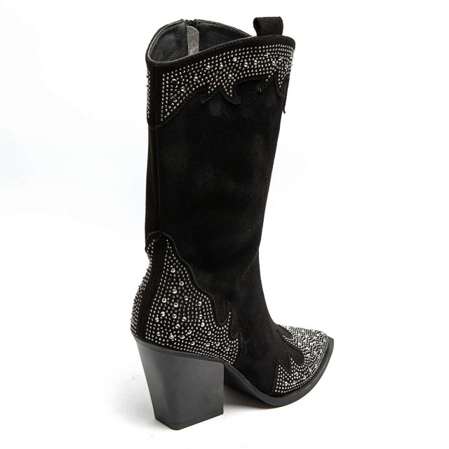 Ideal Shoes Chaussure Femmes Bottes Bottes à Talons 9699A