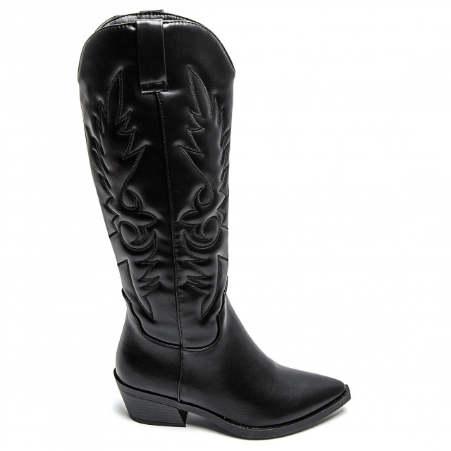 Ideal Shoes Chaussure Femmes Bottes Bottes Plates 7622A-1