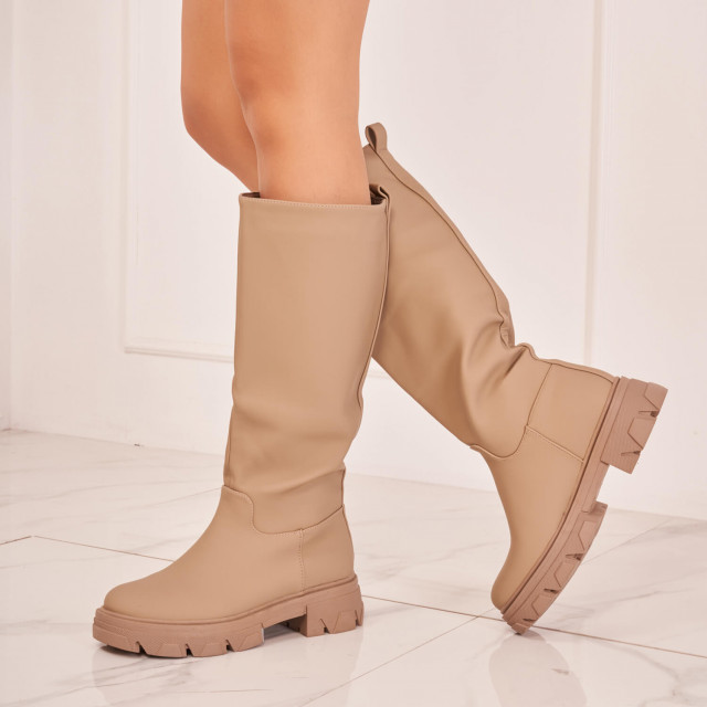 Ideal Shoes Chaussure Femmes Bottes Bottes Plates 7755A-2