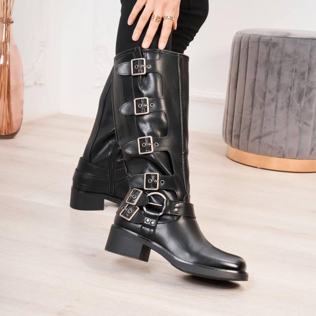 Ideal Shoes Chaussure Femmes Bottes Bottes Plates 9651A