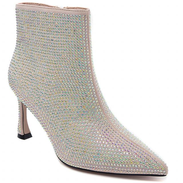 Ideal Shoes Chaussure Femmes Bottines Bottines à Talons 3671