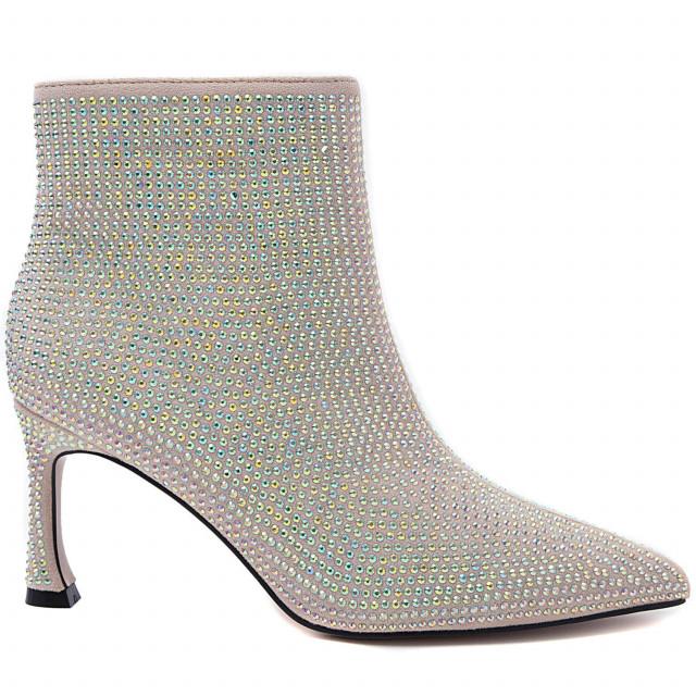 Ideal Shoes Chaussure Femmes Bottines Bottines à Talons 3671