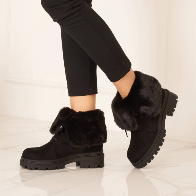 Ideal Shoes Chaussure Femmes Bottines Bottines Plates 1628