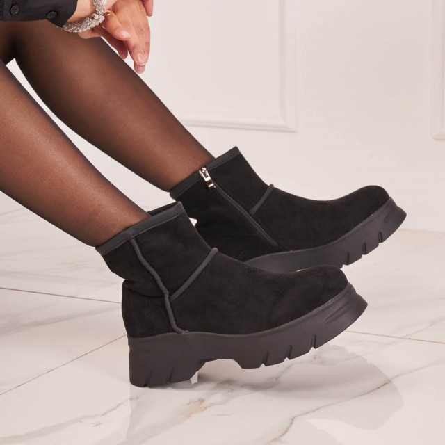 Ideal Shoes Chaussure Femmes Bottines Bottines Plates 7299