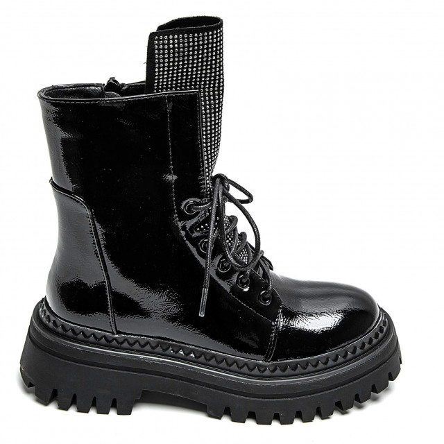 Ideal Shoes Chaussure Femmes Bottines Bottines Plates 7601-1