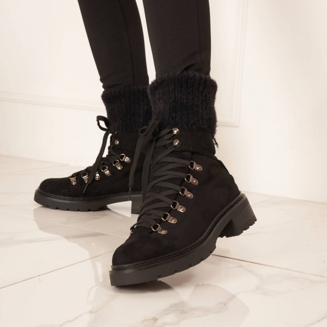 Ideal Shoes Chaussure Femmes Bottines Bottines Plates 9579-1