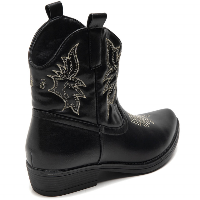 Ideal Shoes Chaussure Femmes Bottines Bottines Plates 9591A-1