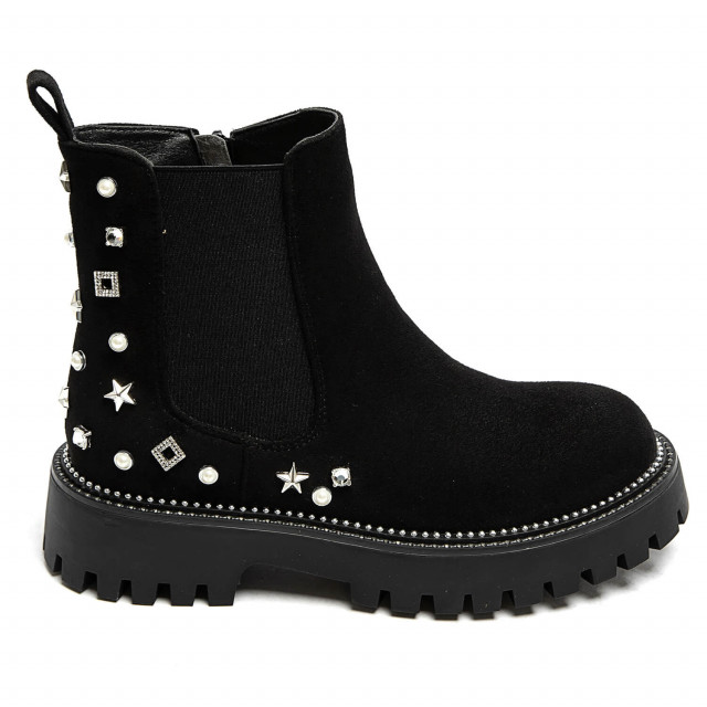 Ideal Shoes Chaussure Femmes Bottines Bottines Plates 9678A-1