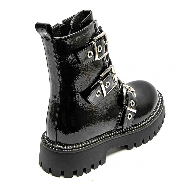 Ideal Shoes Chaussure Femmes Bottines Bottines Plates 9695-1