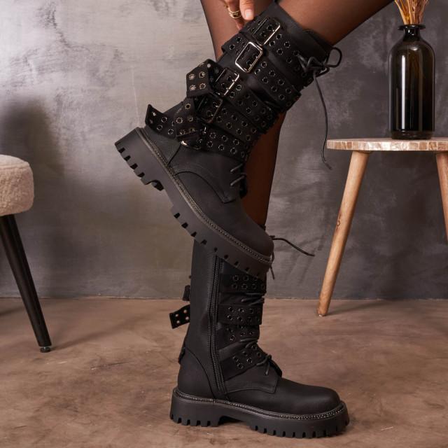 Ideal Shoes Chaussure Femmes Bottines Bottines Plates 9698A