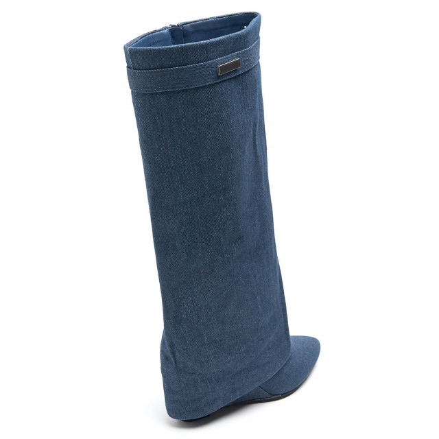 Ideal Shoes Chaussure Femmes Chaussures Compensées Bottes Compensées 9623-1