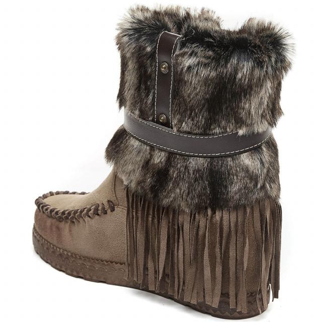 Ideal Shoes Chaussure Femmes Chaussures Compensées Bottines Compensées 1982A