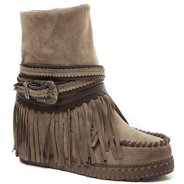 Ideal Shoes Chaussure Femmes Chaussures Compensées Bottines Compensées 1980A