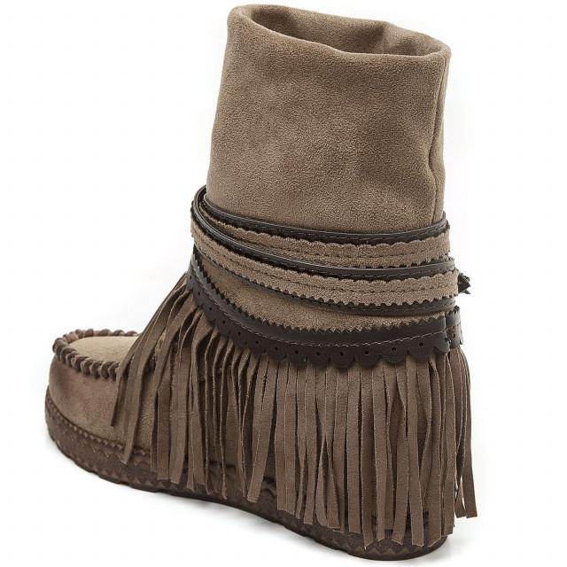 Ideal Shoes Chaussure Femmes Chaussures Compensées Bottines Compensées 1980A