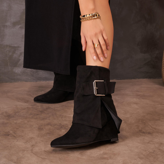 Ideal Shoes Chaussure Femmes Chaussures Compensées Bottines Compensées 1690A