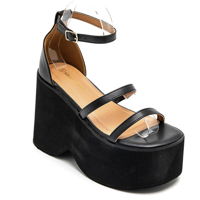 ideal shoes Chaussure femmes Chaussures compensées Sandales compensées 2806