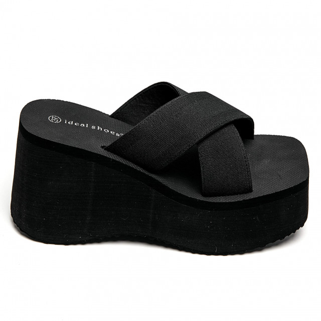Ideal Shoes Chaussure Femmes Chaussures Compensées Sandales Compensées 3773
