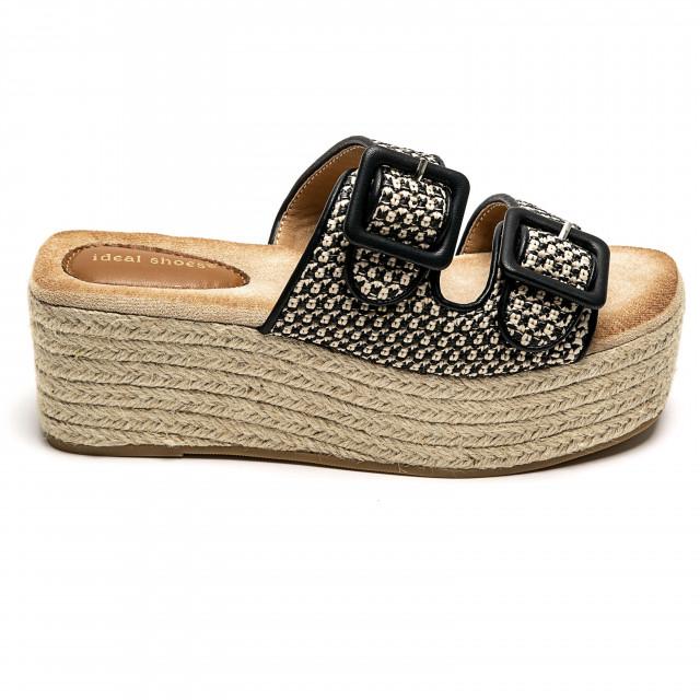 Ideal Shoes Chaussure Femmes Chaussures Compensées Sandales Compensées 9707