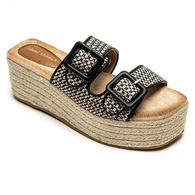 ideal shoes Chaussure femmes Chaussures compensées Sandales compensées 9707