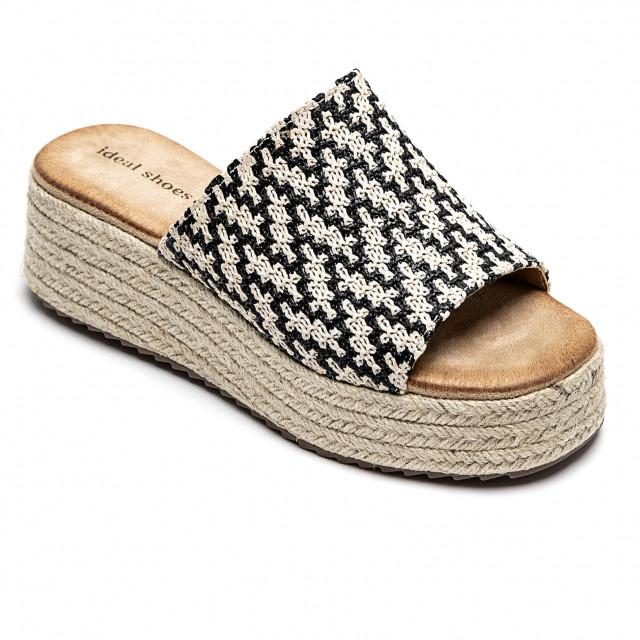 ideal shoes Chaussure femmes Chaussures compensées Sandales compensées 5986