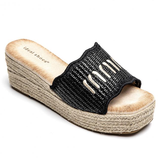 ideal shoes Chaussure femmes Chaussures compensées Sandales compensées 5201