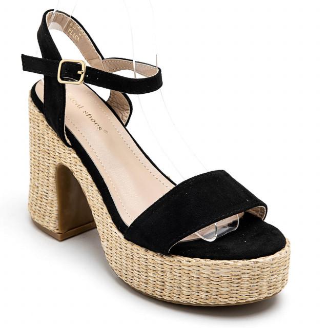 ideal shoes Chaussure femmes Chaussures compensées Sandales compensées 3857