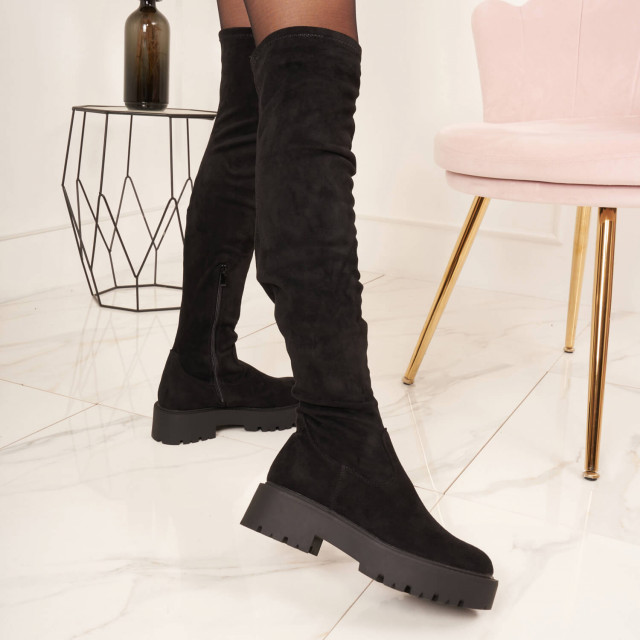 Ideal Shoes Chaussure Femmes Cuissardes Cuissardes Plates 1661