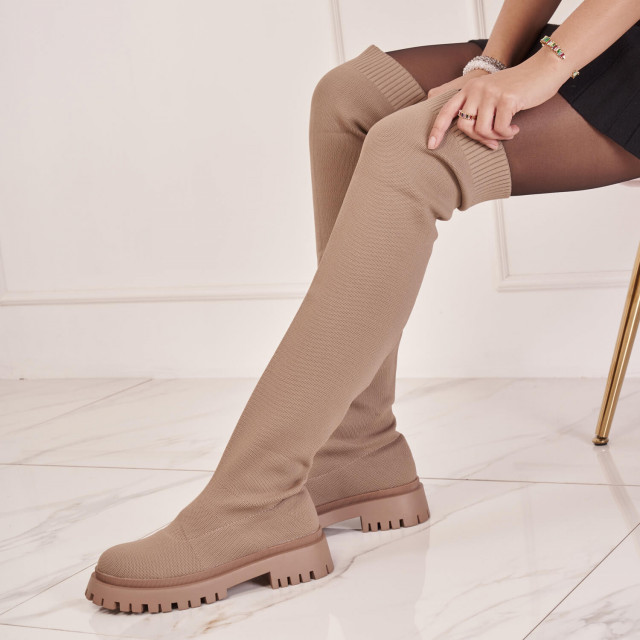 Ideal Shoes Chaussure Femmes Cuissardes Cuissardes Plates 8569A