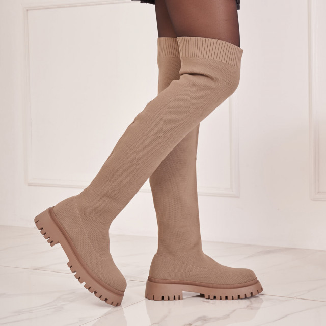 ideal shoes Chaussure femmes Cuissardes Cuissardes plates 8569A