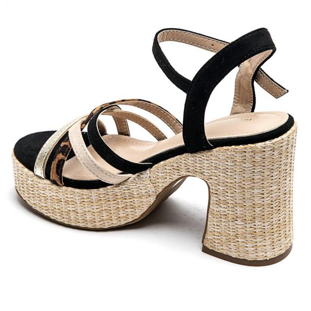 Ideal Shoes Chaussure Femmes Sandales Sandales à Talons 3877