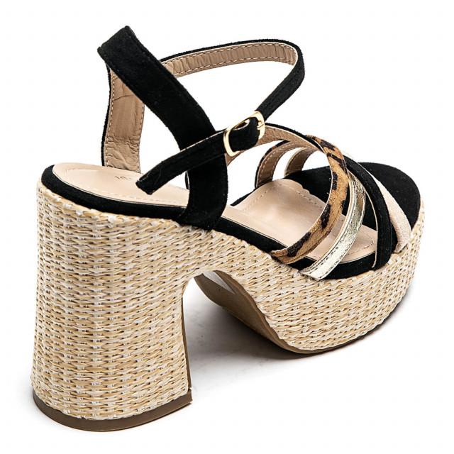 Ideal Shoes Chaussure Femmes Sandales Sandales à Talons 3877