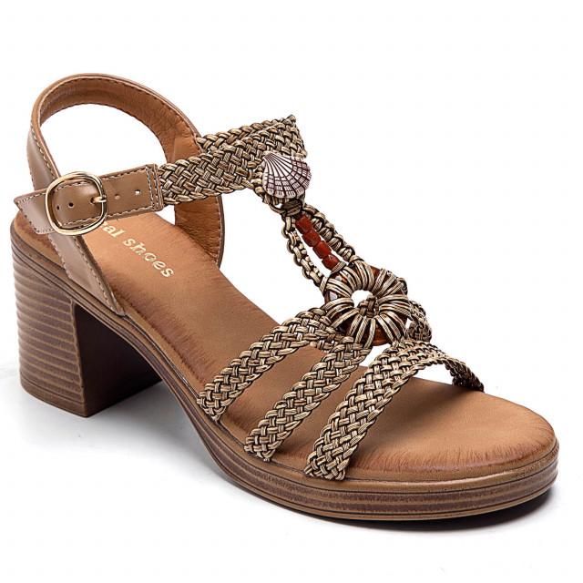 Ideal Shoes Chaussure Femmes Sandales Sandales à Talons 8096