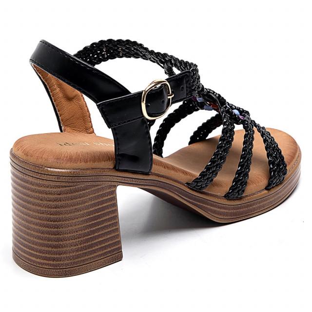 Ideal Shoes Chaussure Femmes Sandales Sandales à Talons 8098