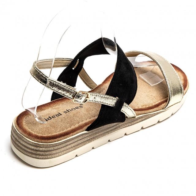 Ideal Shoes Chaussure Femmes Sandales Sandales Plates 1145
