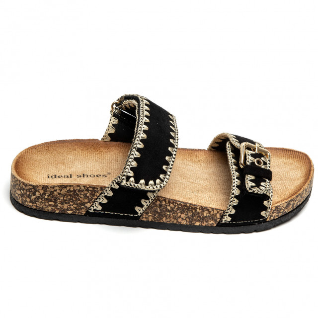 Ideal Shoes Chaussure Femmes Sandales Sandales Plates 1151