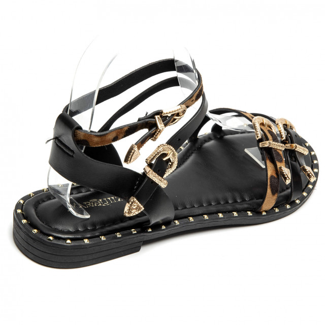 Ideal Shoes Chaussure Femmes Sandales Sandales Plates 1155